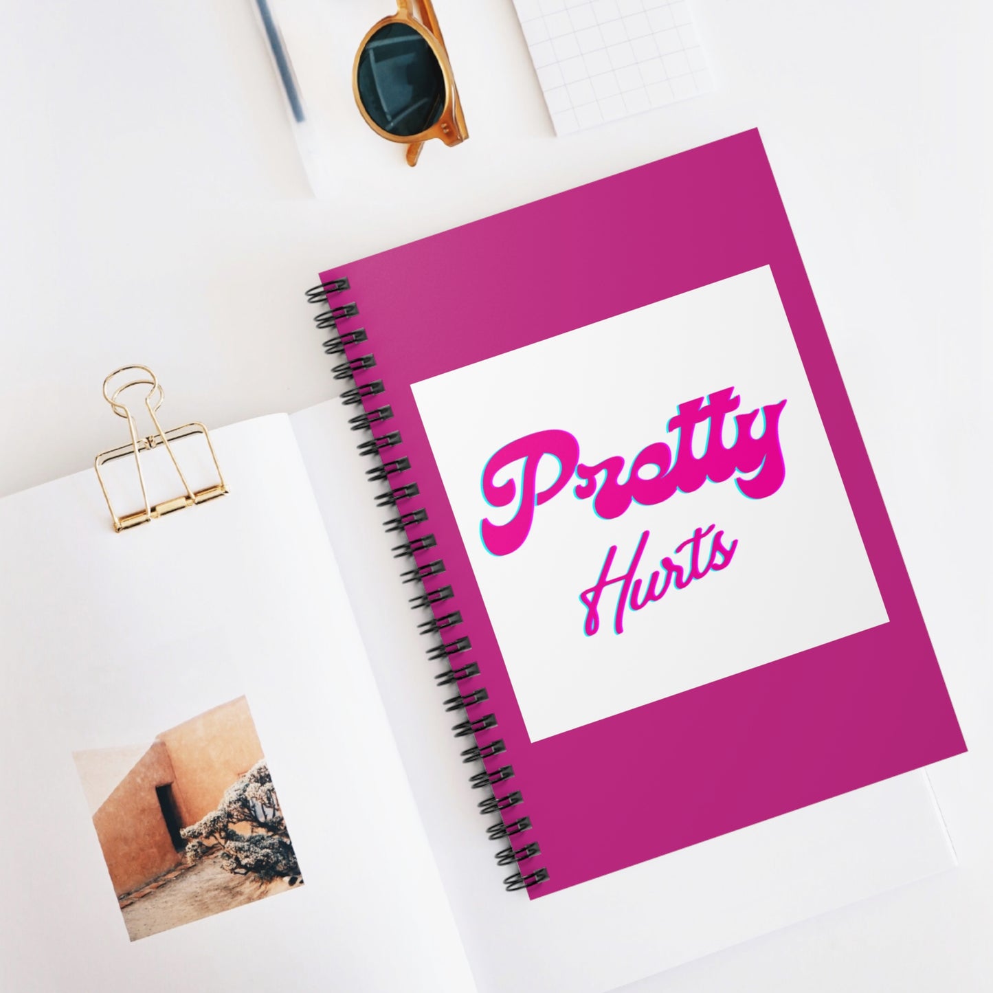 Pretty Hurts Spiral Notebook - Ruled Line